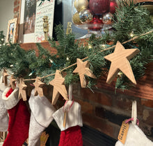 Wooden Star Christmas Bunting